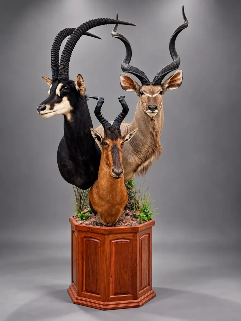 Custom Mounts · Pedestal Mounts by Savuti Taxidermy